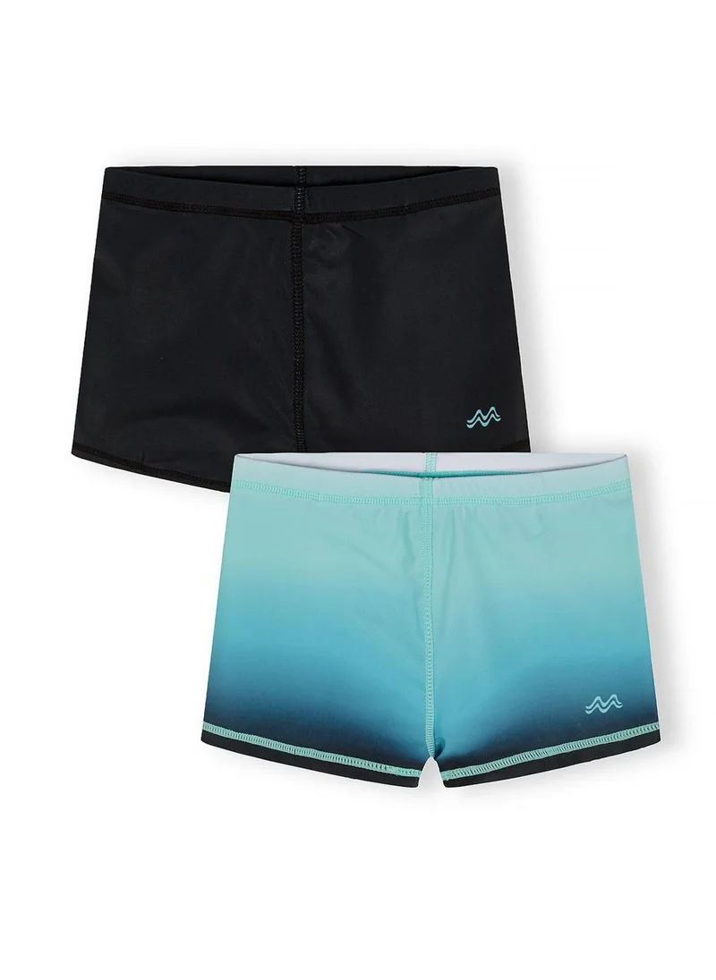 MINOTI Boys 2-pack swim shorts black and blue gradient